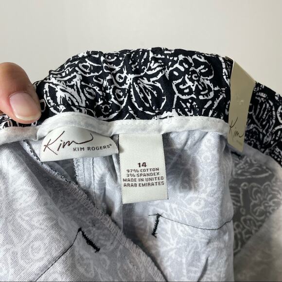Kim Rodgers Black Printed Shannon Pants - Picture 4 of 4